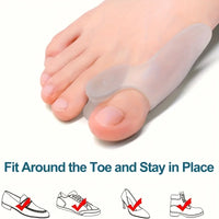 Silicone big toe spacer shown on its own