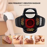 Cordless Heated Knee Massager — Heat & Vibration for Knee Pain & Stiffness Relief