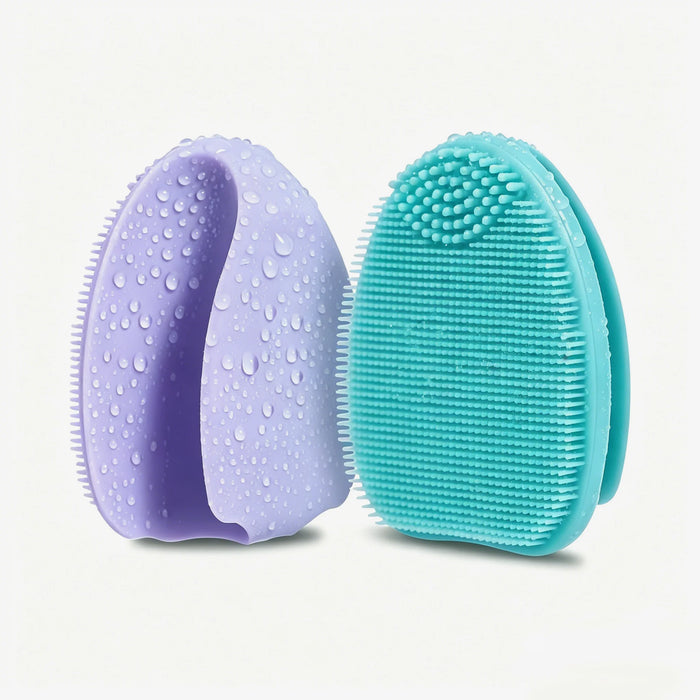 2-Pack Silicone Exfoliating Facial Brushes – Gentle Cleansing Duo