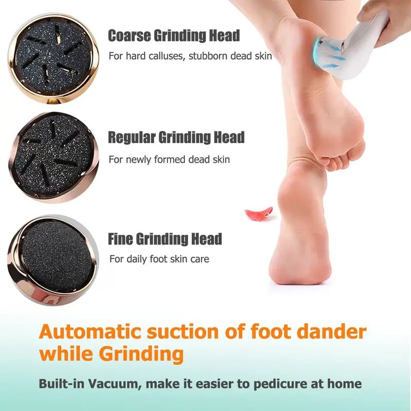 Electric Callus Remover with Vacuum – Rechargeable Foot File - Foot File - Apex Therapy