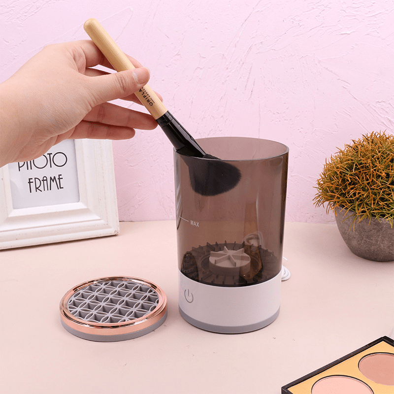 Electric Makeup Brush Cleaner – Washes & Spin-Dries in Seconds - Beauty Tool - Apex Therapy