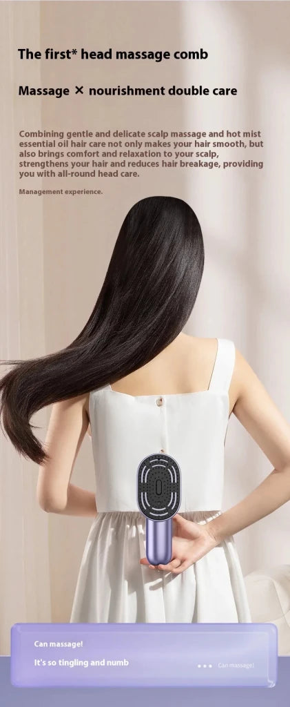 Electric Scalp Massage Comb – Vibration & Red Light - Scalp Massager - Apex Therapy