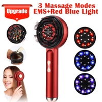 Electric Vibration Massage Comb Red Light Therapy Hair Growth Massage Scalp Brush Anti Hair Loss Liquid Oil Applicator Hair Care - Apex Therapy