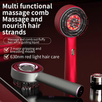 Electric Vibration Massage Comb Red Light Therapy Hair Growth Massage Scalp Brush Anti Hair Loss Liquid Oil Applicator Hair Care - Apex Therapy