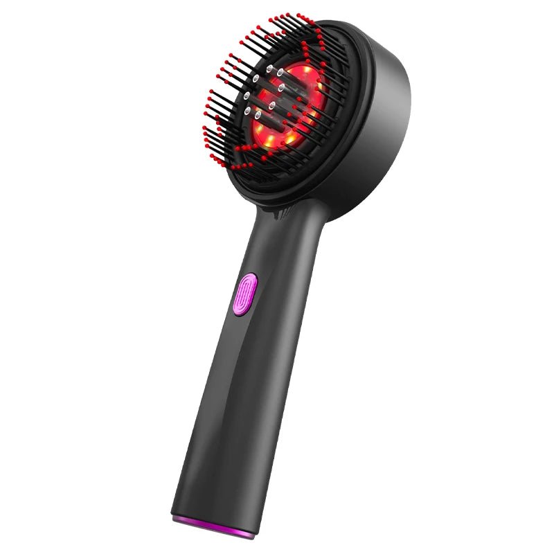 Electric Vibration Massage Comb Red Light Therapy Hair Growth Massage Scalp Brush Anti Hair Loss Liquid Oil Applicator Hair Care - Apex Therapy