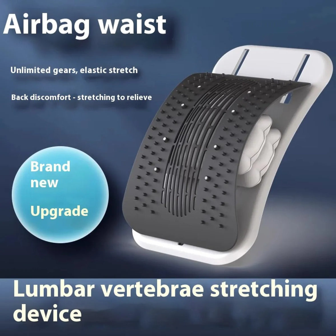 Adjustable Back Stretcher – Lumbar Arch Board, No Charging Needed