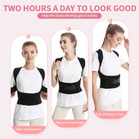 Adjustable Back Posture Belt – Office & Gym, Unisex, S–XXXL
