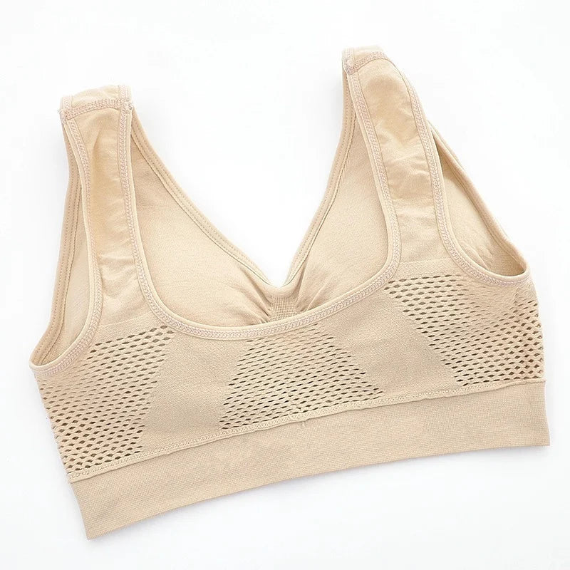 Women's Breathable Sports Bra – Sweat-Wicking Shockproof Support