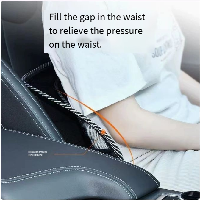 Contoured Car & Chair Back Cushion – Breathable Memory Foam - Apex Therapy