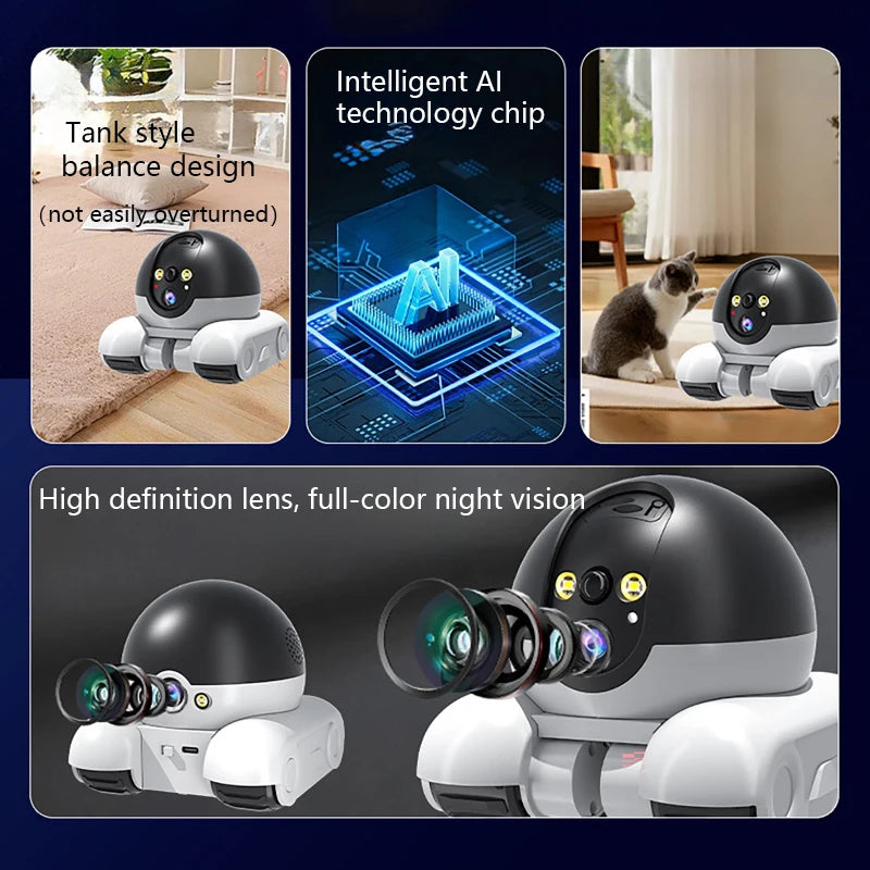WiFi pet and baby camera shown with retail packaging