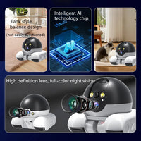 WiFi pet and baby camera shown with retail packaging