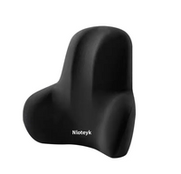 Memory Foam Car Cushion Set – Suede Headrest & Lumbar Pillow - Apex Therapy