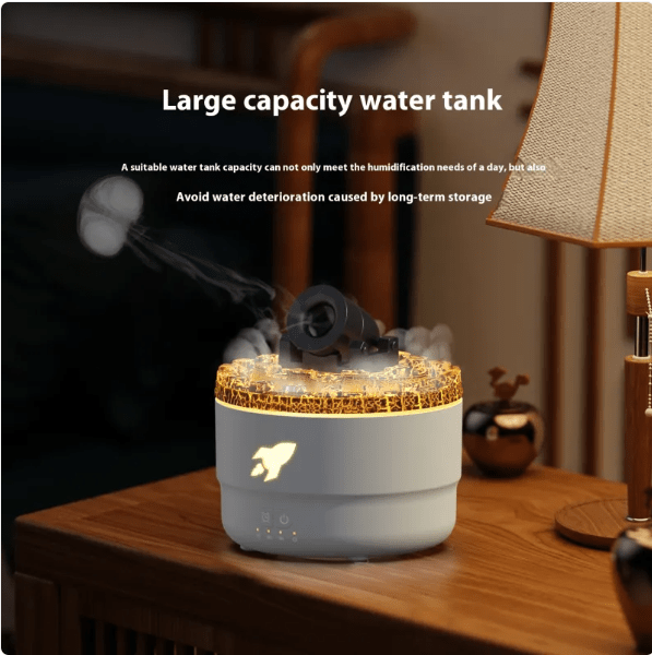FlameAura Large-Mist Humidifier – Flame Effect, USB - Humidifier - Apex Therapy