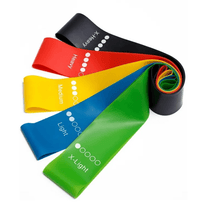 Flat Yoga Resistance Bands – 0.35–1.1 mm, Single or 5-Color Set - Resistance Bands - Apex Therapy