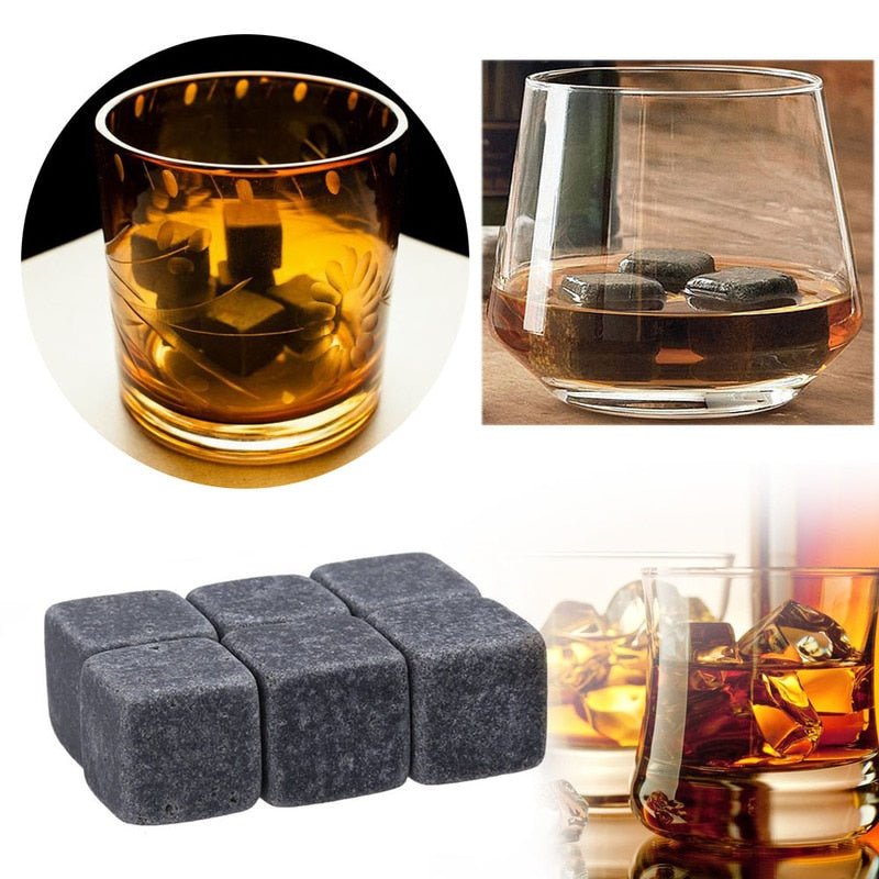 Granite Whiskey Stones – Reusable Drink Chillers, No Dilution - Whiskey Stones - Apex Therapy