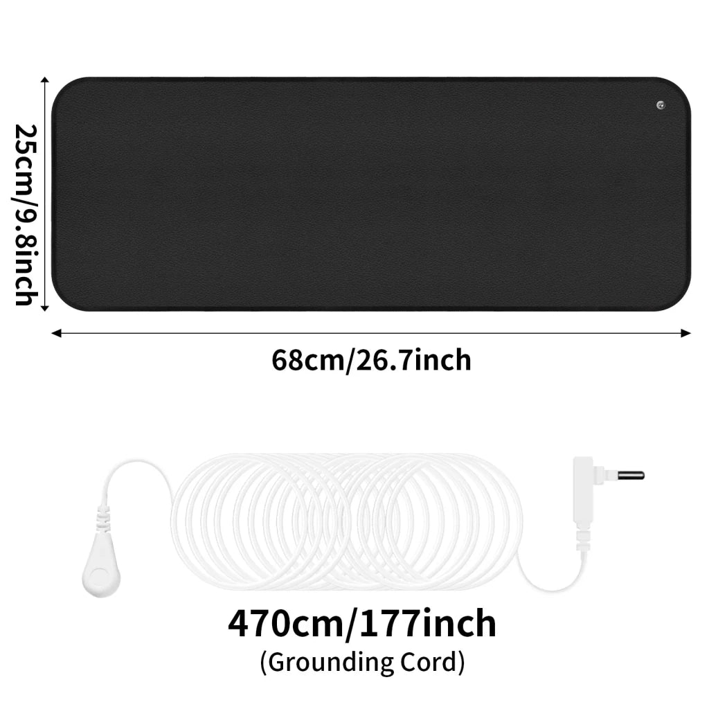Grounding Mat – Soft Conductive Sheet with Cord & Adapter Kit - Apex Therapy