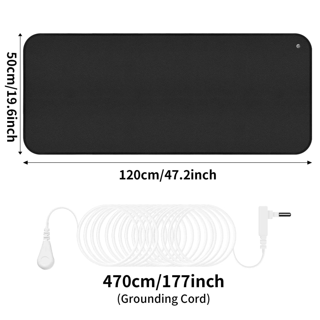 Grounding Mat – Soft Conductive Sheet with Cord & Adapter Kit - Apex Therapy