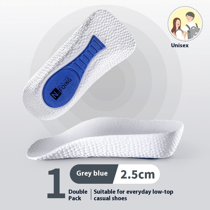 Half-Length EVA Heel Lifts – 1.5, 2.5 or 3.5 cm, Green or White - Height Insoles - Apex Therapy