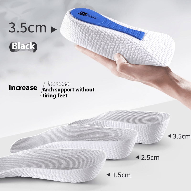 Half-Length EVA Heel Lifts – 1.5, 2.5 or 3.5 cm, Green or White - Height Insoles - Apex Therapy