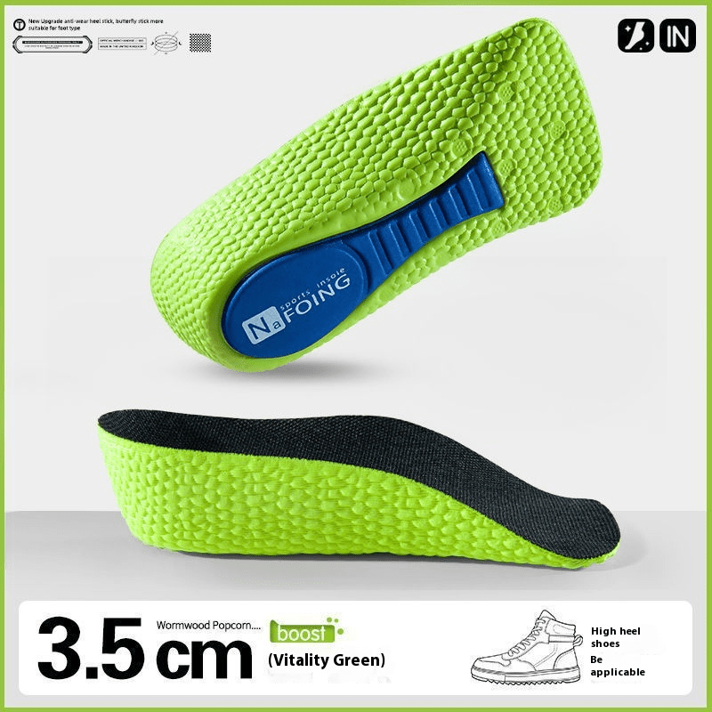 Half-Length EVA Heel Lifts – 1.5, 2.5 or 3.5 cm, Green or White - Height Insoles - Apex Therapy