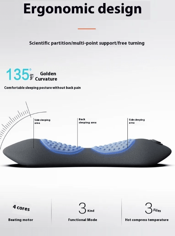 Heated Lumbar Massage Pillow – Soothing Warmth & Gentle Massage - Massage Pillow - Apex Therapy
