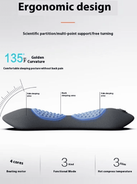 Heated Lumbar Massage Pillow – Soothing Warmth & Gentle Massage - Massage Pillow - Apex Therapy