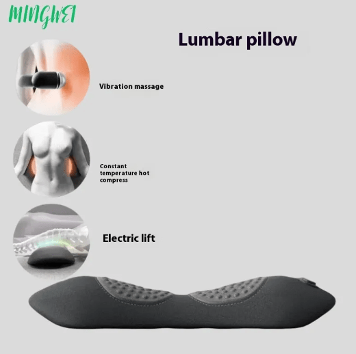 Heated Lumbar Massage Pillow – Soothing Warmth & Gentle Massage - Massage Pillow - Apex Therapy