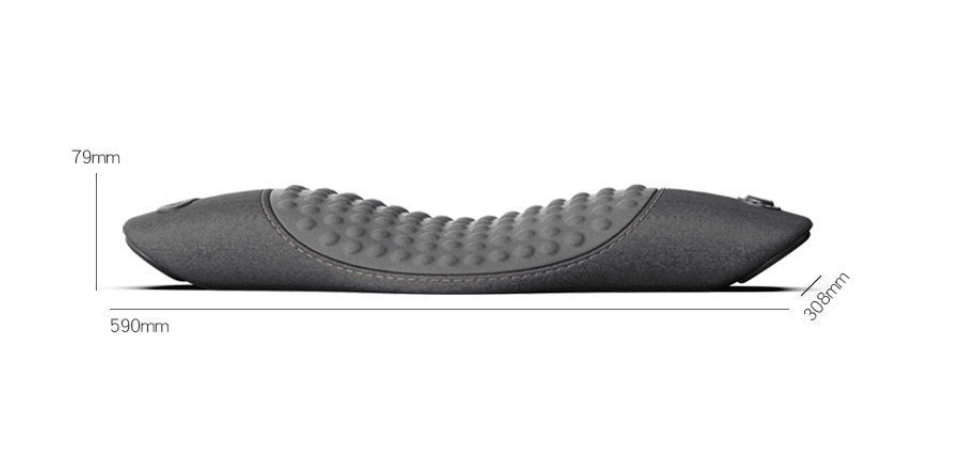 Heated Lumbar Support Cushion – Memory Foam, Massage Options - Back Cushion - Apex Therapy