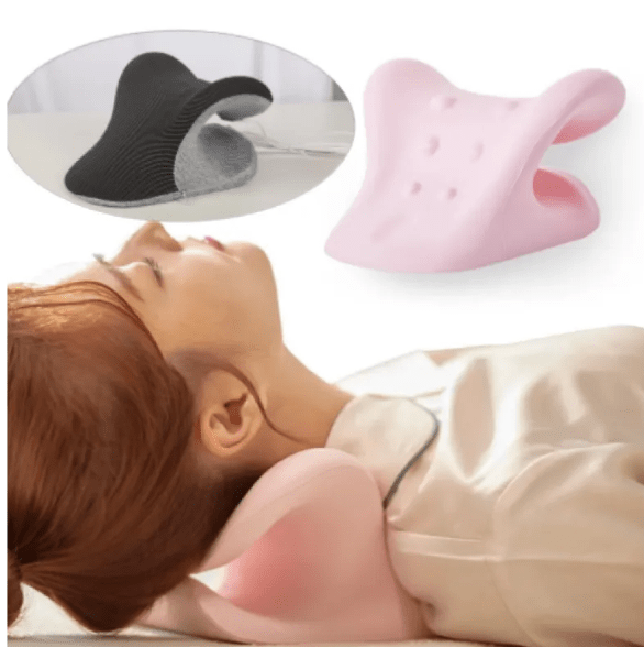 Heated Neck Massage Pillow – Contoured Foam with Warmth - Neck Massager - Apex Therapy