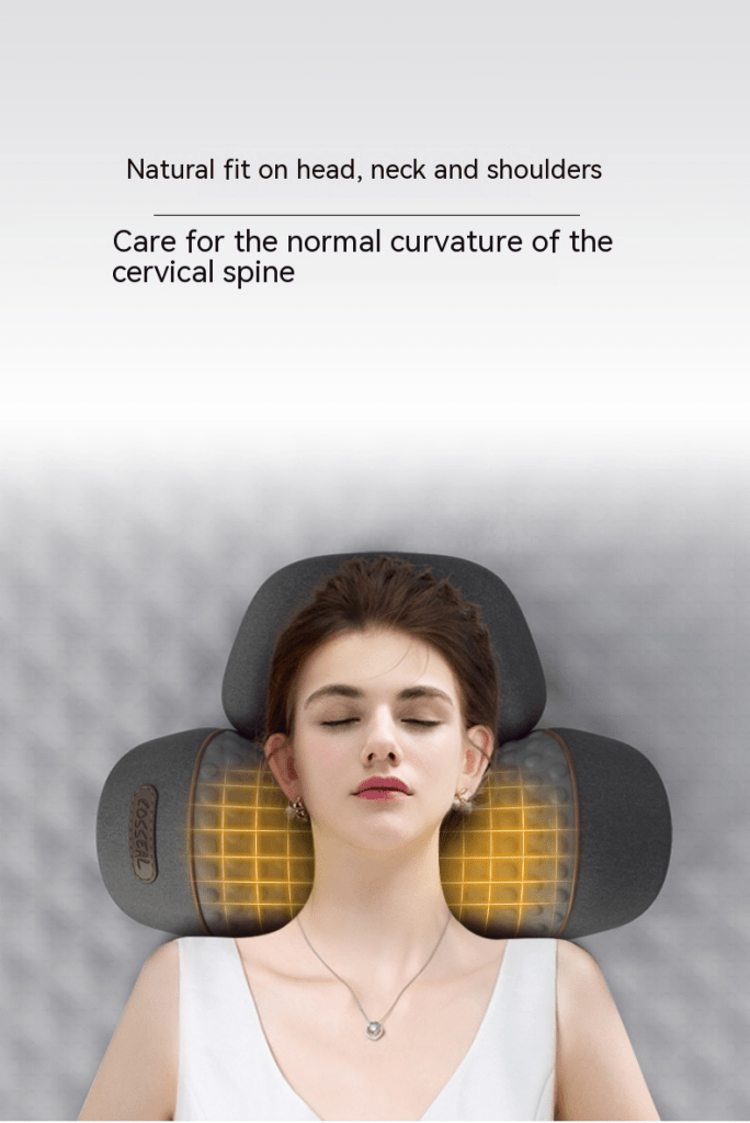 Heated Neck Massage Pillow – Warmth, Vibration & Memory Foam - Massage Pillow - Apex Therapy