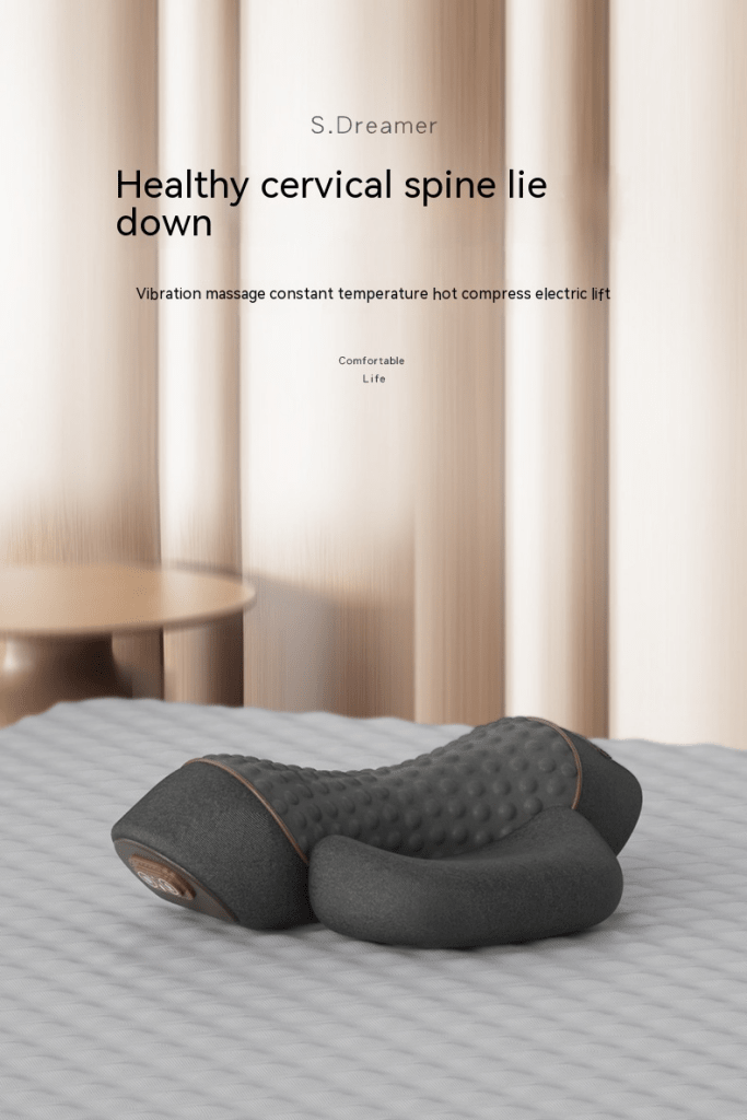 Heated Neck Massage Pillow – Warmth, Vibration & Memory Foam - Massage Pillow - Apex Therapy