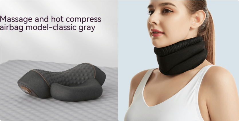 Heated Neck Massage Pillow – Warmth, Vibration & Memory Foam - Massage Pillow - Apex Therapy