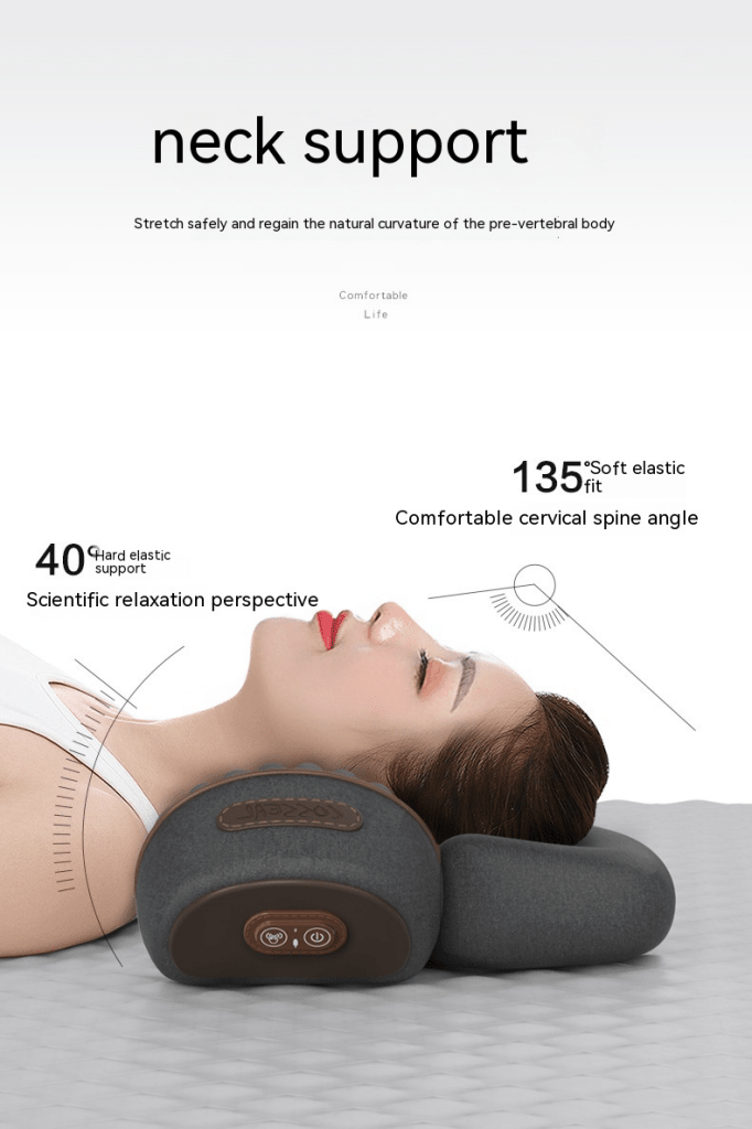 Heated Neck Massage Pillow – Warmth, Vibration & Memory Foam - Massage Pillow - Apex Therapy