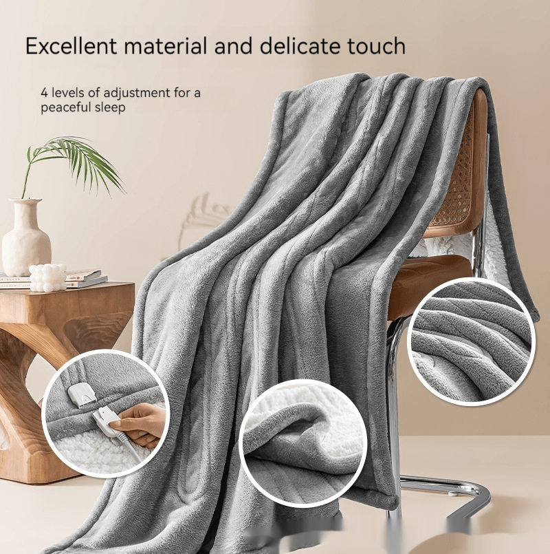 Heated Office Blanket – Soft Plush Throw, 150 x 130 cm - Heated Blanket - Apex Therapy