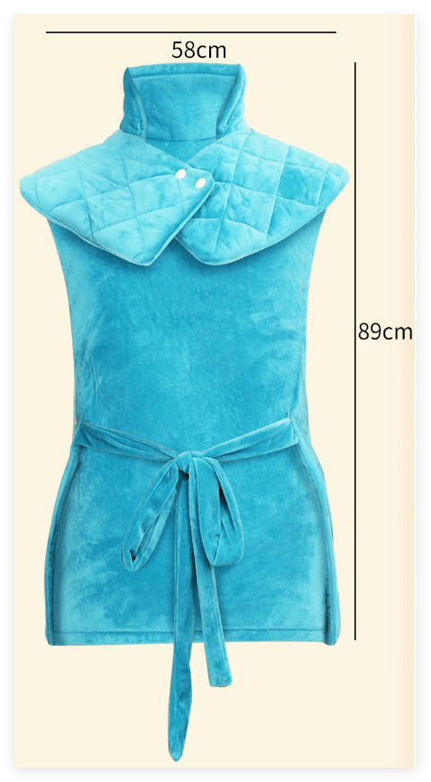 Heated Shoulder Shawl – Soft Flannel, 4 Heat Settings - Heated Shawl - Apex Therapy