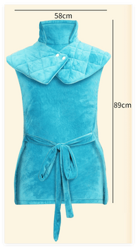 Heated Shoulder Shawl – Soft Flannel, 4 Heat Settings - Heated Shawl - Apex Therapy