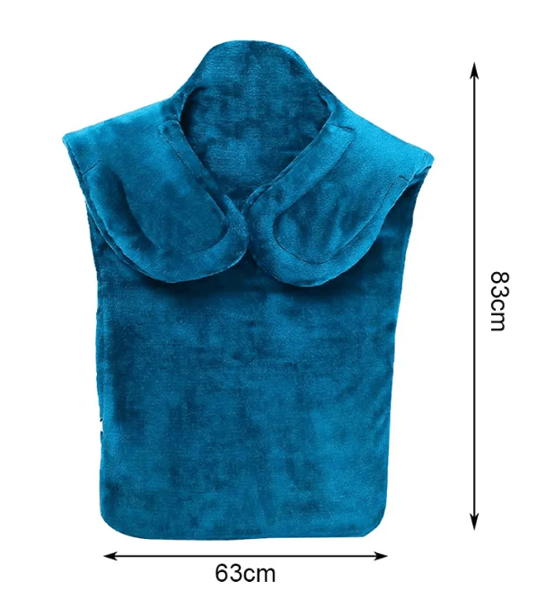 Heated Shoulder Shawl – Soft Flannel, 4 Heat Settings - Heated Shawl - Apex Therapy