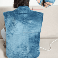 Heated Shoulder Shawl – Soft Flannel, 4 Heat Settings - Heated Shawl - Apex Therapy