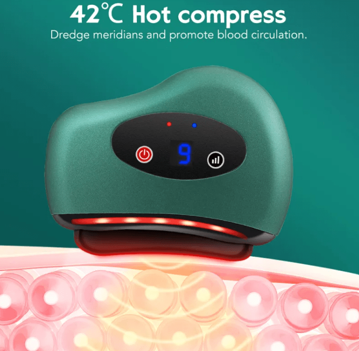 Heated Vibrating Gua Sha Tool – Bian Stone, Face & Body - Gua Sha - Apex Therapy