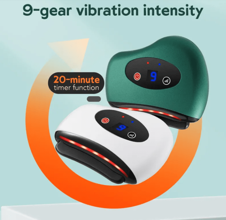 Heated Vibrating Gua Sha Tool – Bian Stone, Face & Body - Gua Sha - Apex Therapy