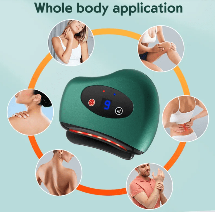 Heated Vibrating Gua Sha Tool – Bian Stone, Face & Body - Gua Sha - Apex Therapy