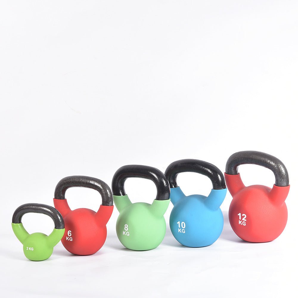 Vinyl-coated cast iron kettlebell – Apex Therapy, view 1