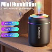 HOMEFISHMini Air Humidifier Usb Aroma Diffuser Essential Oil Purifier Cool Mist Sprayer Home BedroomLED Desktop humidificador - Aroma Diffuser - Apex Therapy