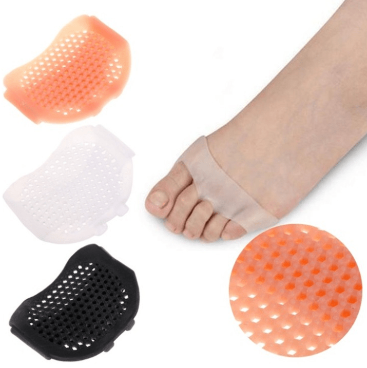 Honeycomb Silicone Forefoot Pads – Non-Slip Cushions for Heels - Shoe Inserts - Apex Therapy