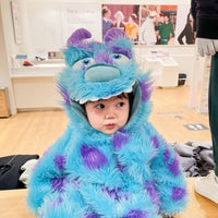 Hooded Animal Baby Jumpsuit – Warm Zip-Up Romper - Baby Clothing - Apex Therapy