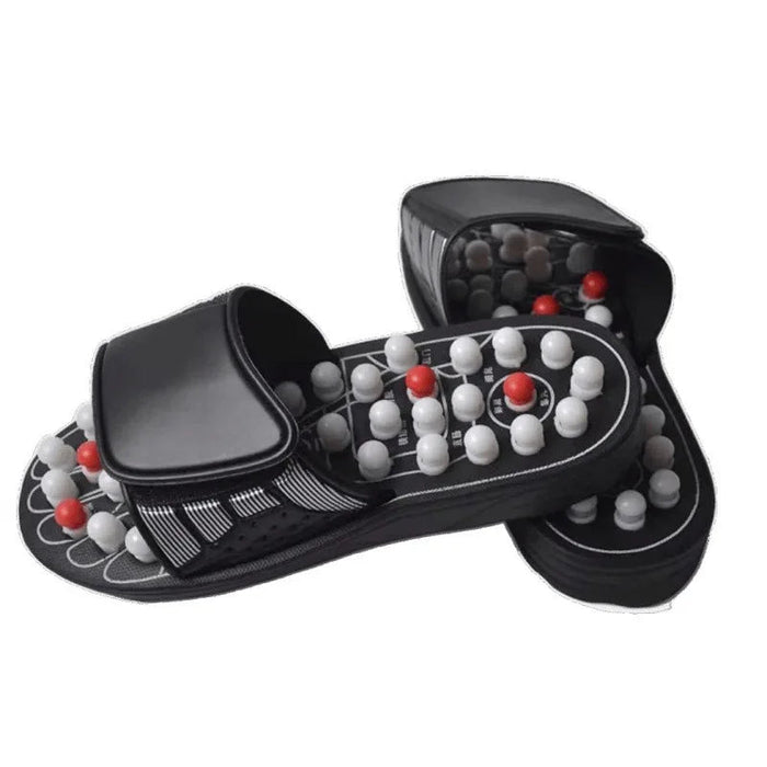 HTMCK Unisex Acupoint Massage Slippers Chinese Acupressure Health Care Rotating Foot Massager Shoes for Home Comfort Flop - Massage Slippers - Apex Therapy
