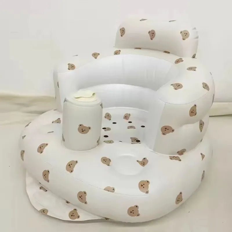 Inflatable Baby Floor Seat – Built-In Pump, Ages 6–24 Months - Baby Seat - Apex Therapy