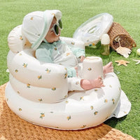Inflatable Baby Floor Seat – Built-In Pump, Ages 6–24 Months - Baby Seat - Apex Therapy
