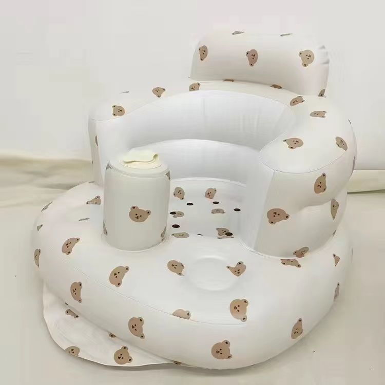 Inflatable Baby Floor Seat – Built-In Pump, Ages 6–24 Months - Baby Seat - Apex Therapy