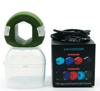 Jaw Exerciser Ball – Silicone Masseter Trainer with Case - Jaw Trainer - Apex Therapy